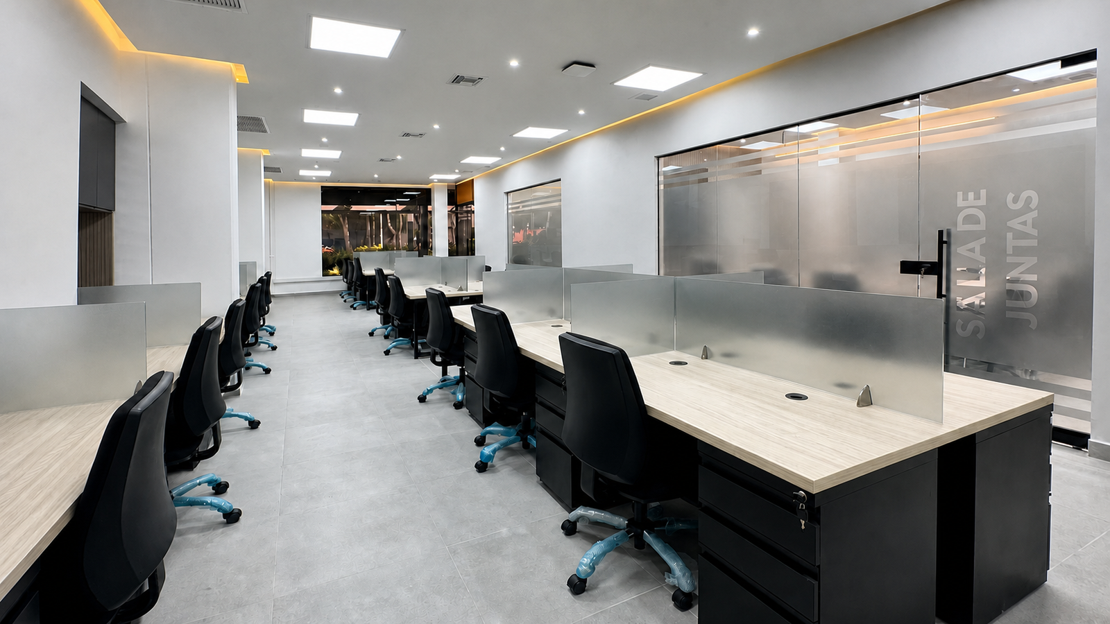 Remodelación de oficinas administrativas ejecutada por ADJ